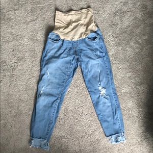 Maternity Jeans Indigo Blue Motherhood Maternity